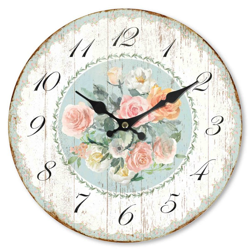 Wooden clock Pastel life 29 cm Isabelle Rose