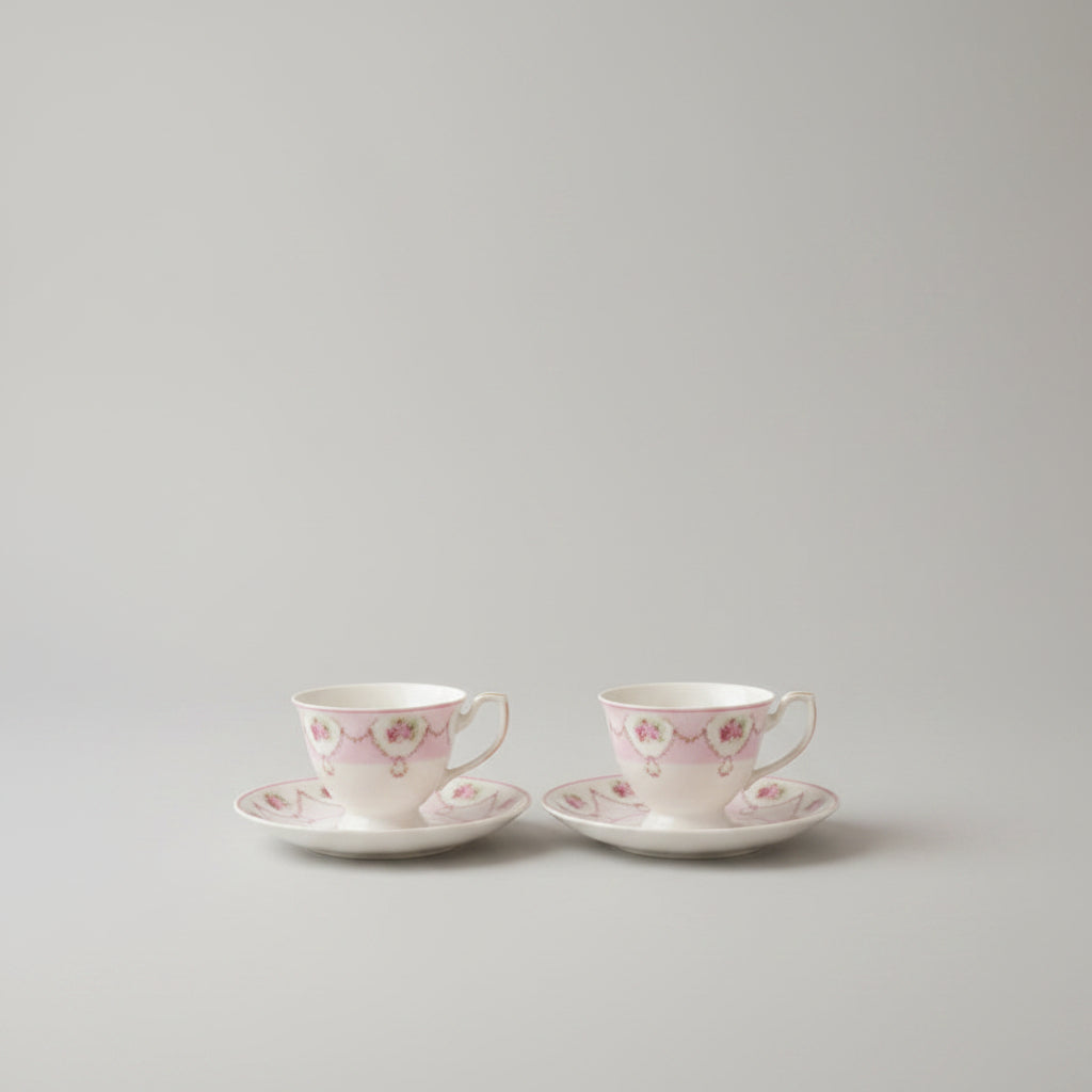 Set of 6 Coffee Cup with saucer