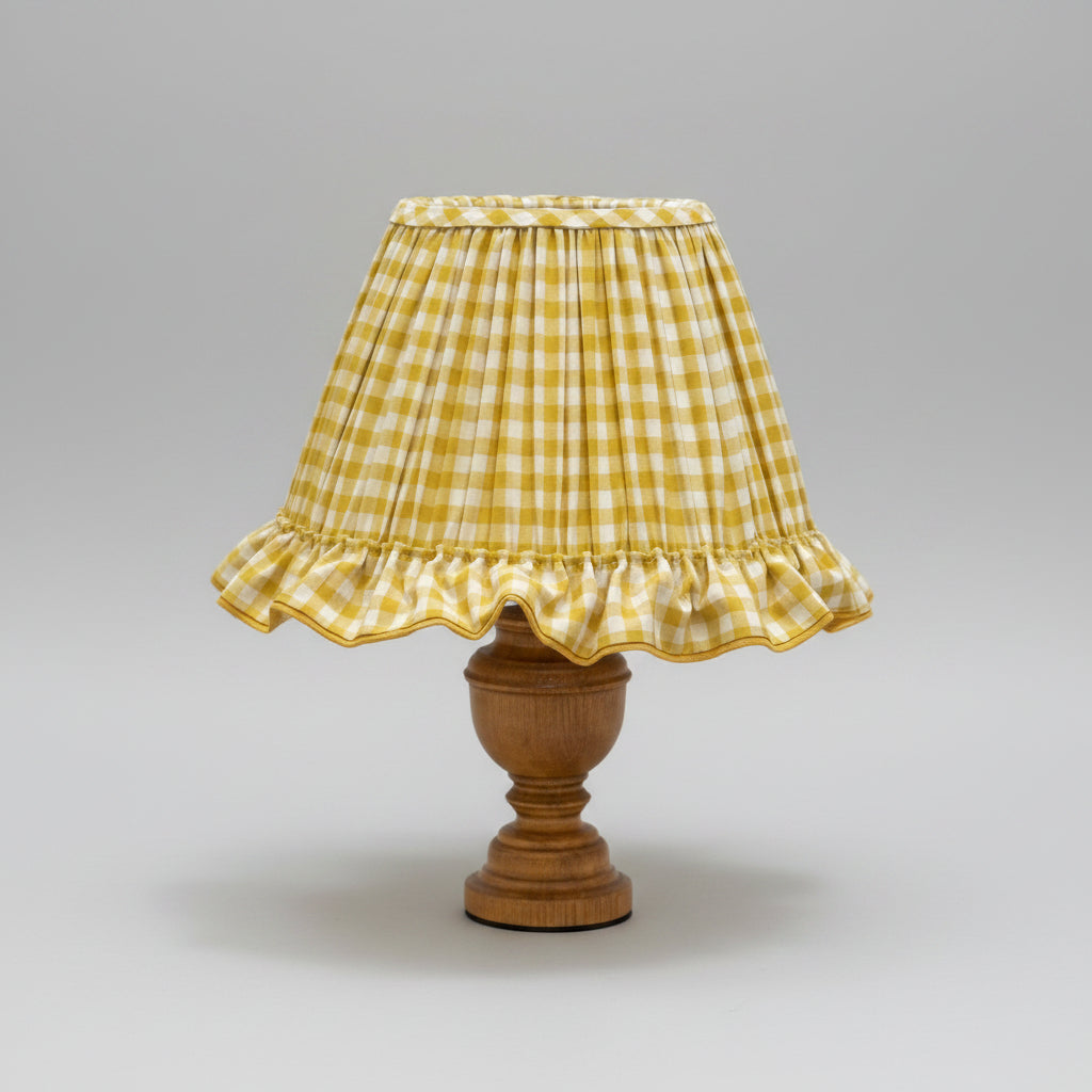 Yellow lampshade