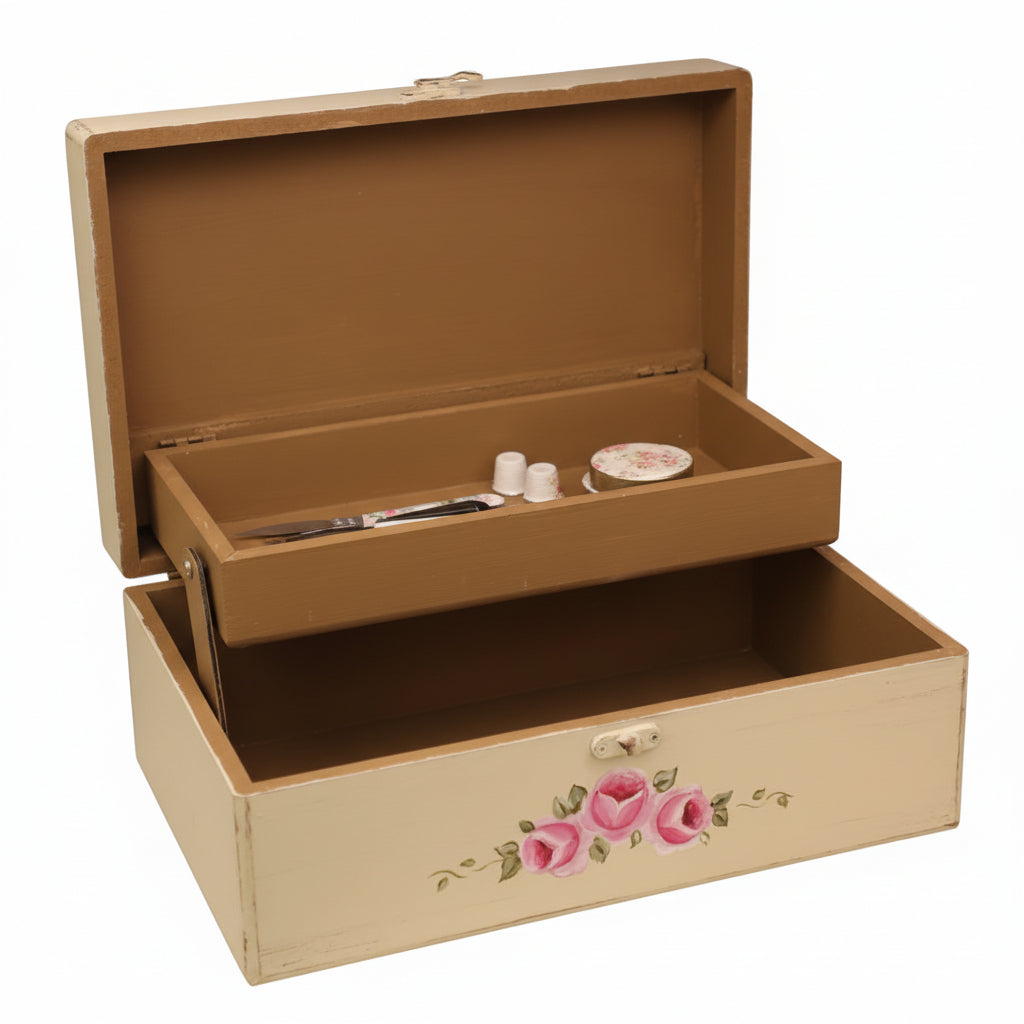 Wooden Sewing Box