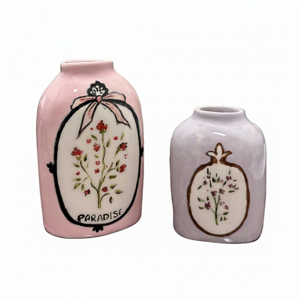 Handmade Ceramic Mini Vase – 7-9 cm