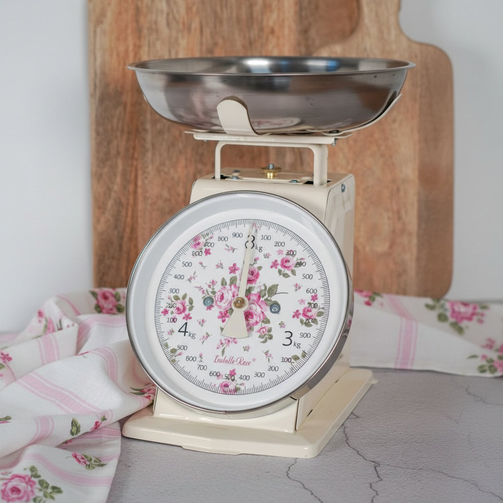 Retro kitchen scale Bella beige 3KG
