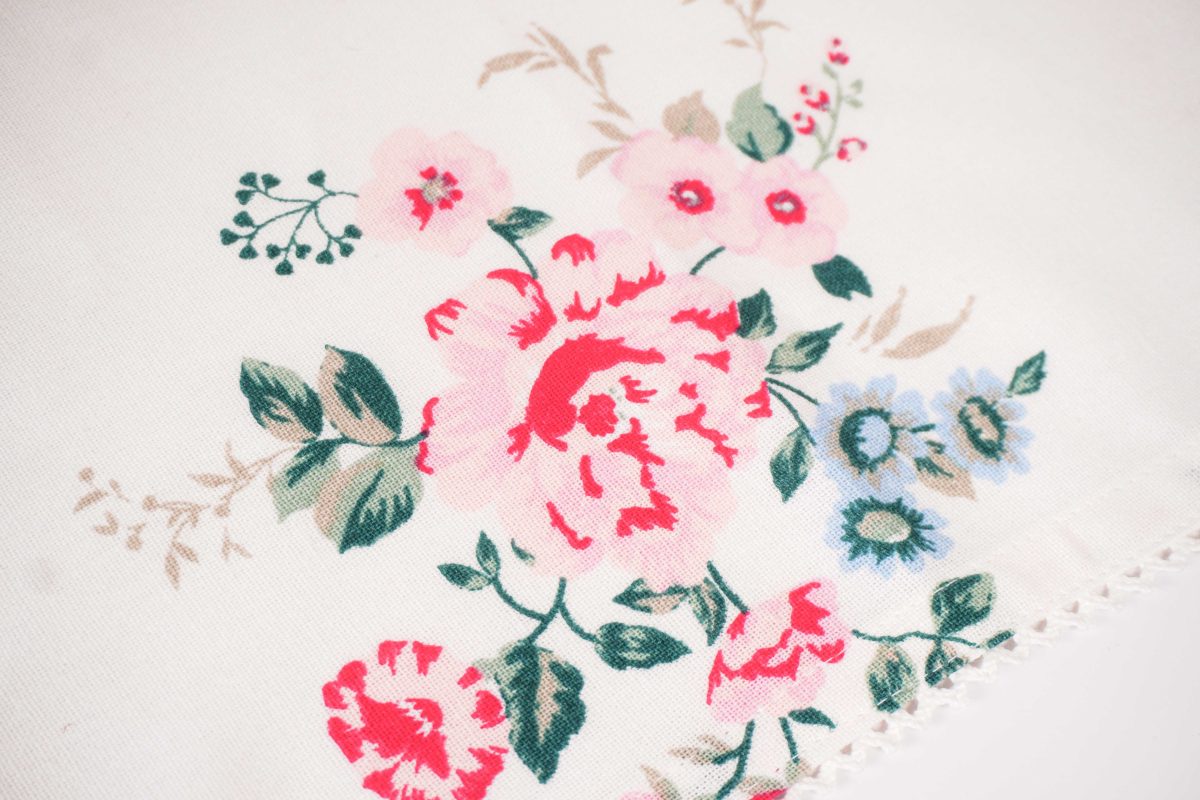 Napkin with lace Lisa flower 40x40 cm Isabelle Rose