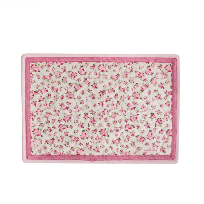 Quilted table mat Tiny flowers 33×48 cm Isabelle Rose