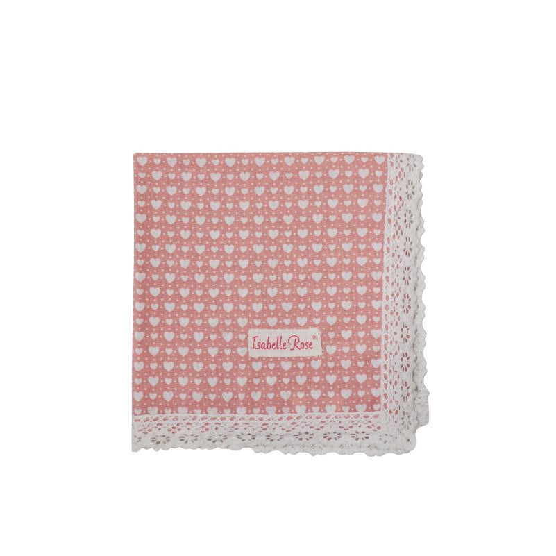 Pink napkin LOVE 40x40 cm Isabelle Rose