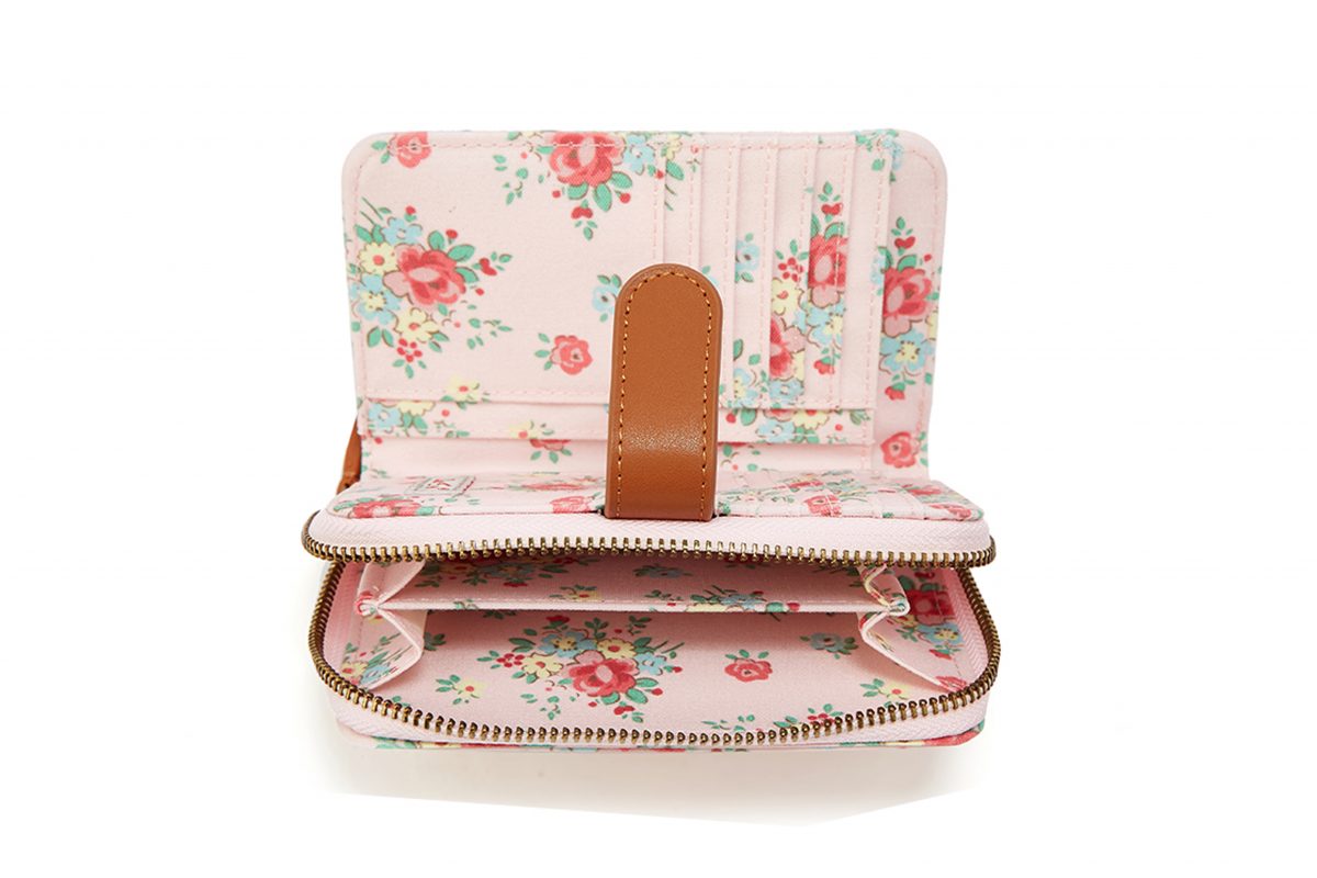 PVC folded zip wallet Abby 15×10 cm Isabelle Rose