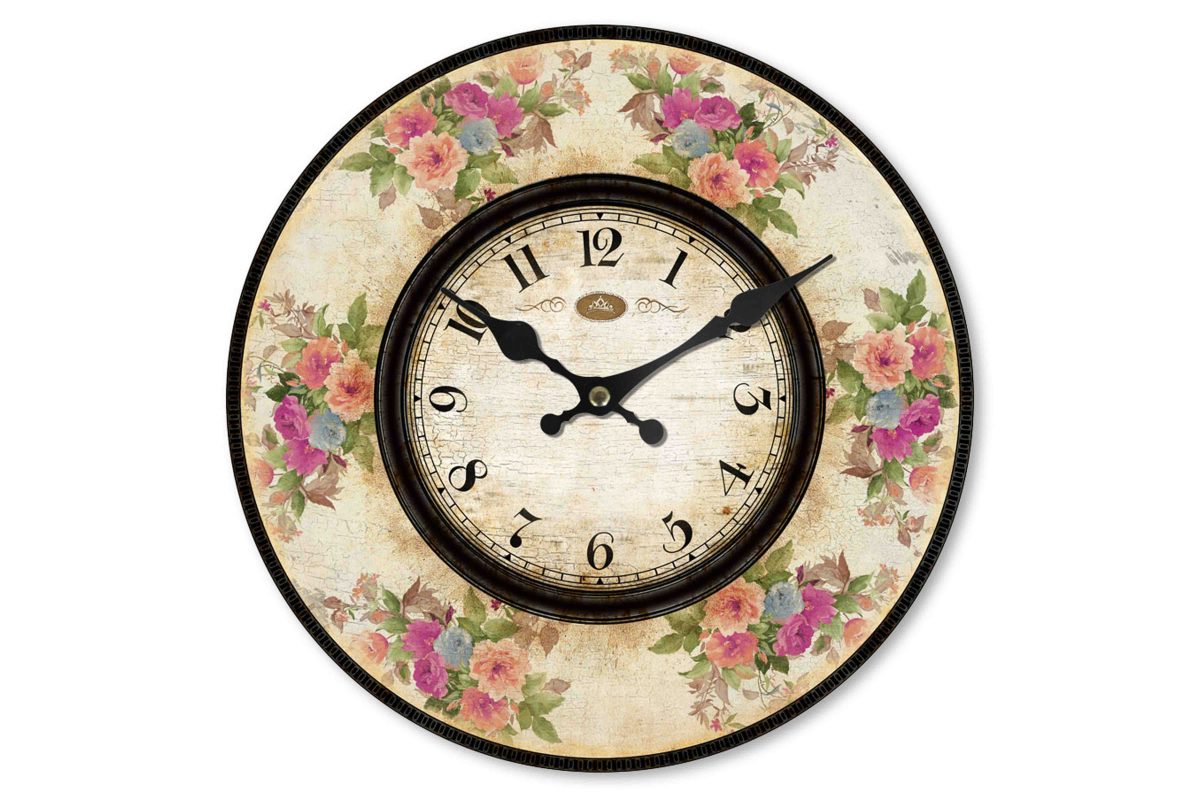 Wooden clock Colours 29 cm Isabelle Rose