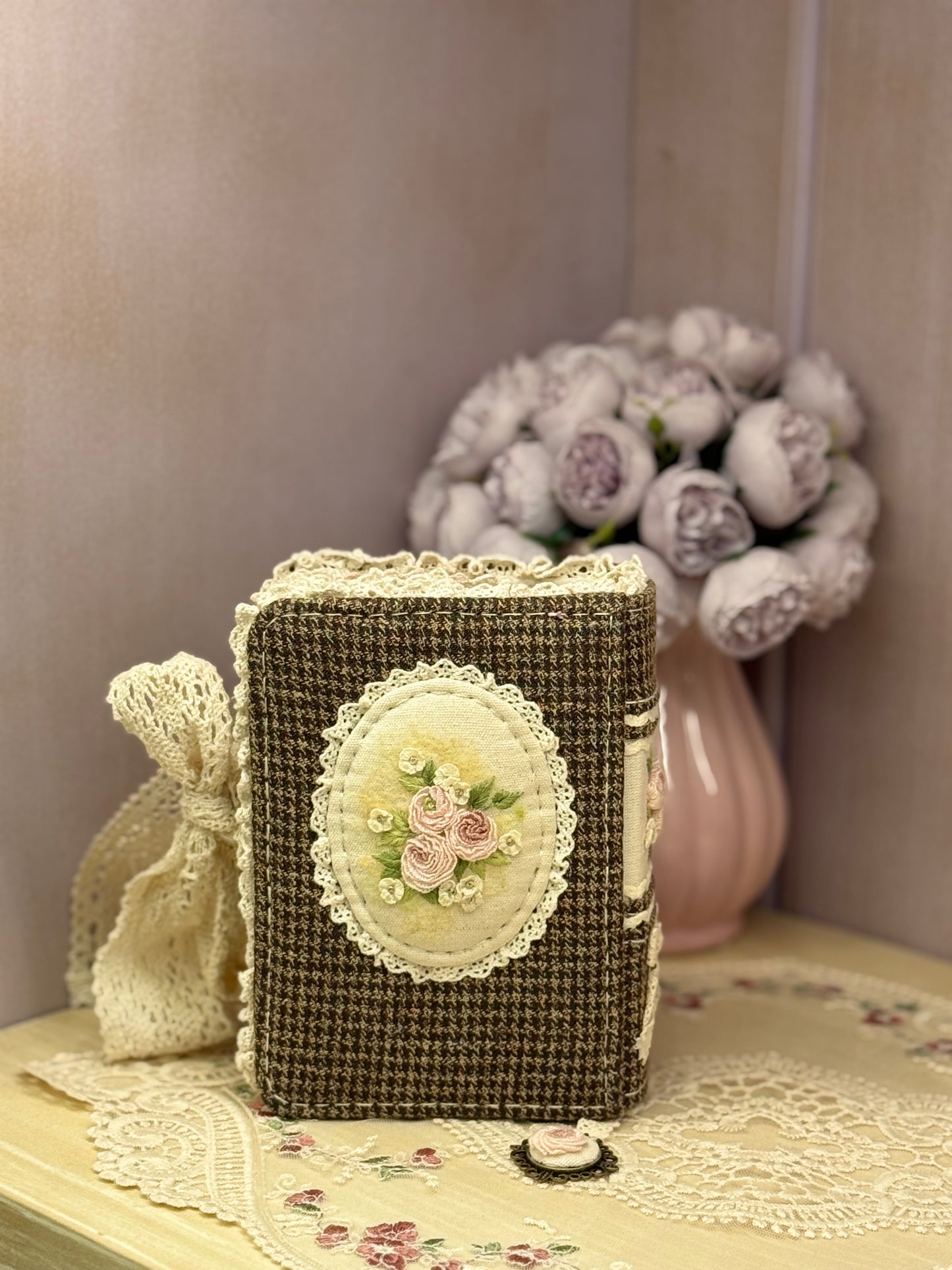 Vintage Fabric Floral Journal