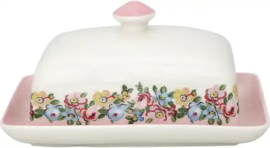 GreenGate  butter plate Madison White