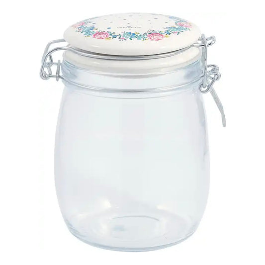 GreenGate Storage jar Laura White 0,75 Liter