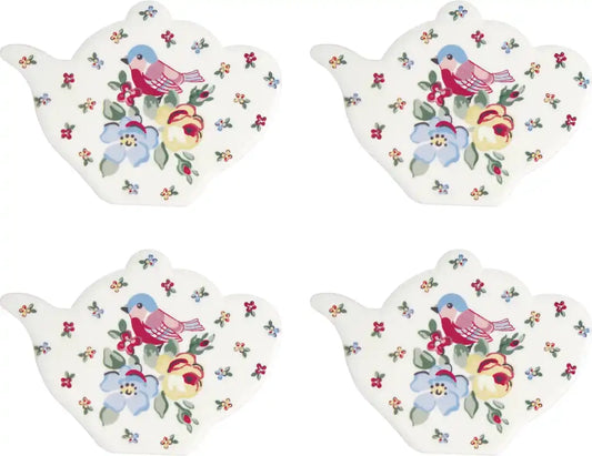 GreenGate Magnet Ellie White Set of 4
