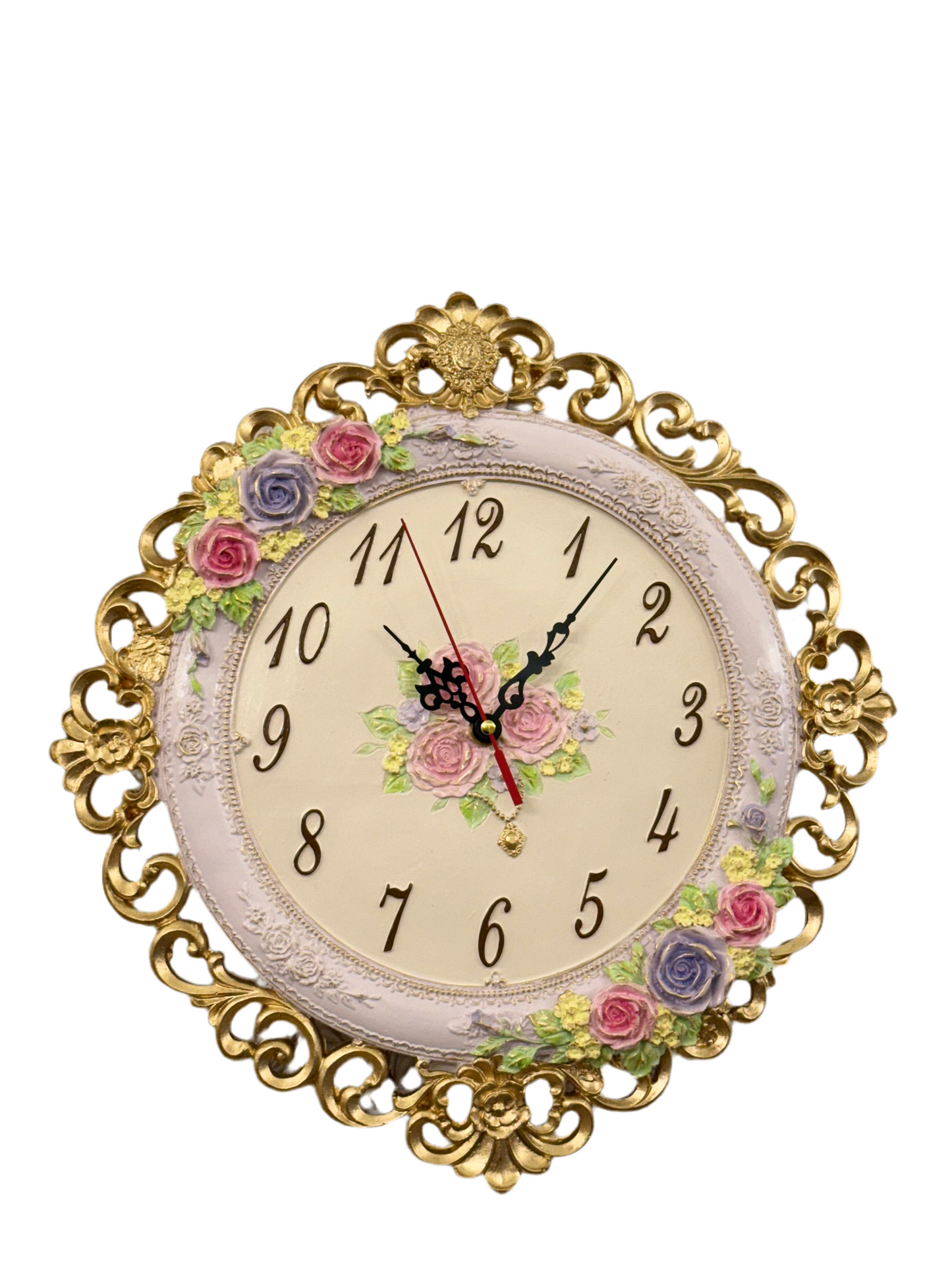 Hand Painted wall clock 37 cm