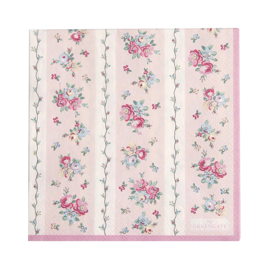 GreenGate Paper Napkins Ava White Large 20 pcs