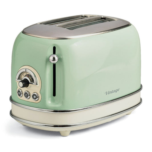 TOASTER VINTAGE 2 SLICES GREEN WITHOUT PLIERS