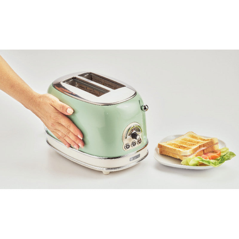 TOASTER VINTAGE 2 SLICES GREEN WITHOUT PLIERS