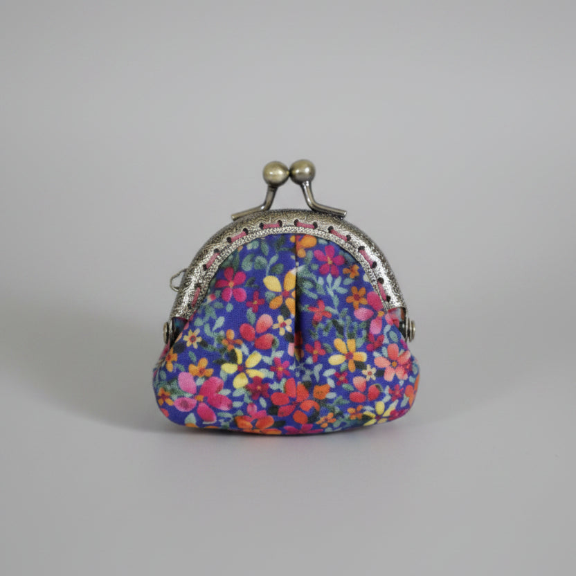 Handmade Floral Fabric Keychain Mini Purse