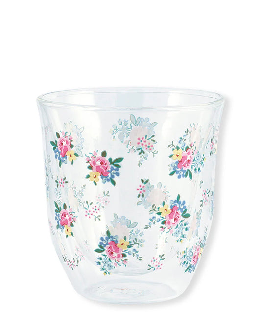 GreenGate Glass Cup Augusta White