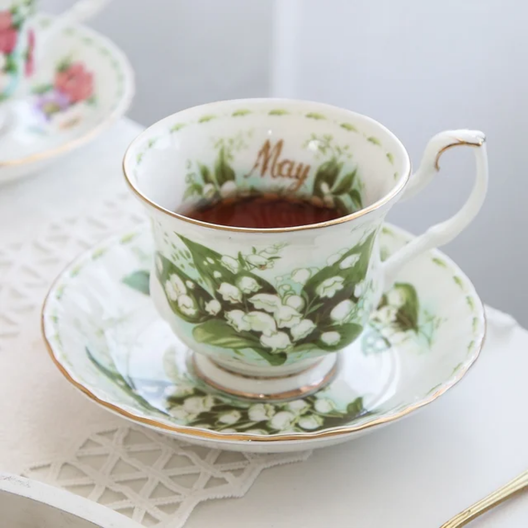 Cup with saucer | months of the year