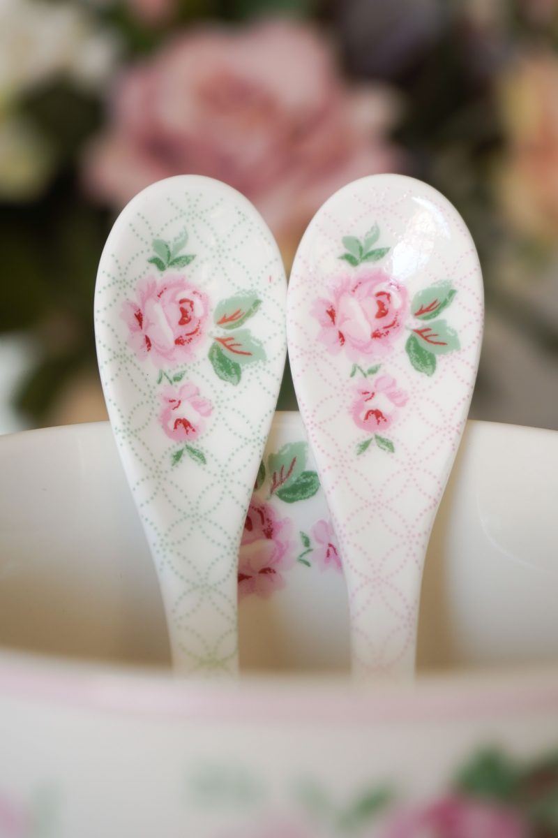 Porcelain spoon Lucy pink 13,5 cm Isabelle Rose