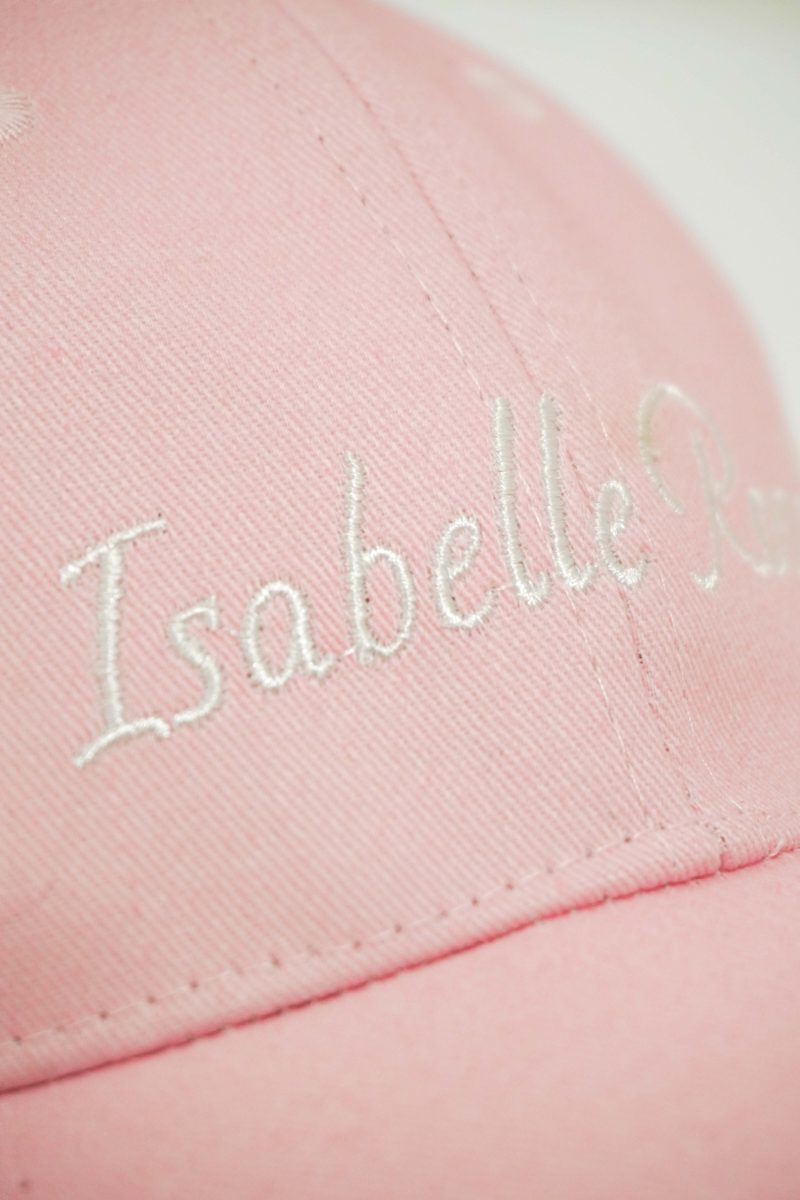 Cap with embroidered roses Lucy Isabelle Rose