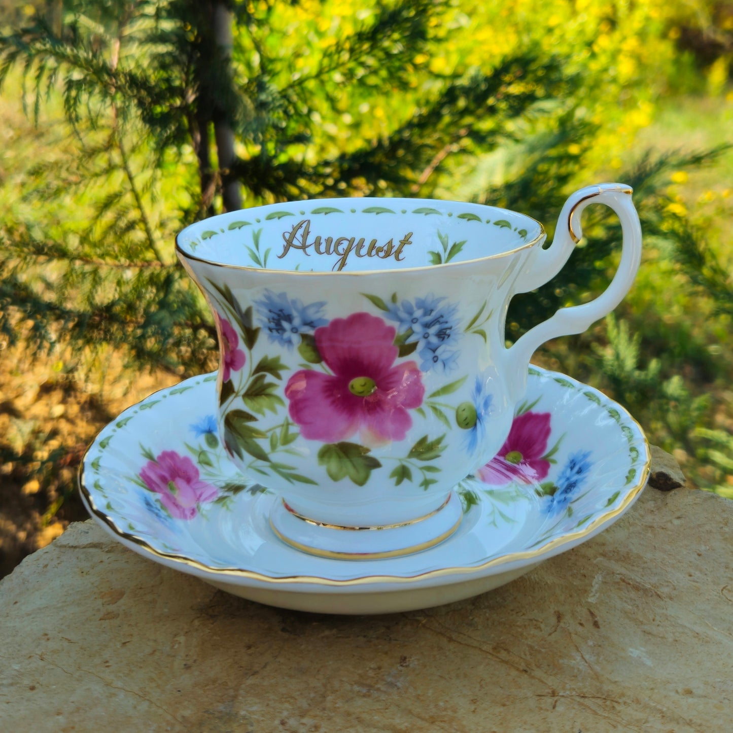 Cup with saucer | months of the year