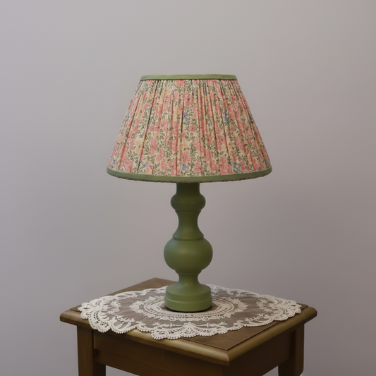 Green Floral Lampshade