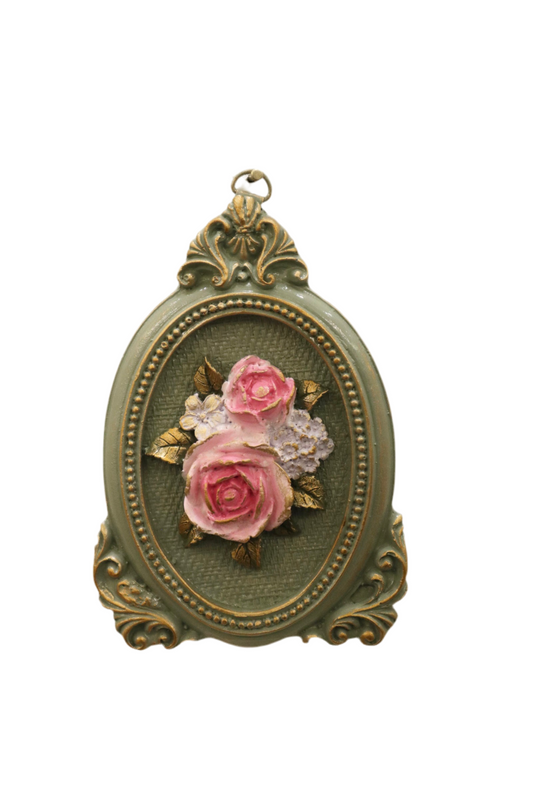 Mini Hand painted board 15 cm Green