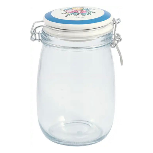 GreenGate Storage Jar Laura White 1 Liter