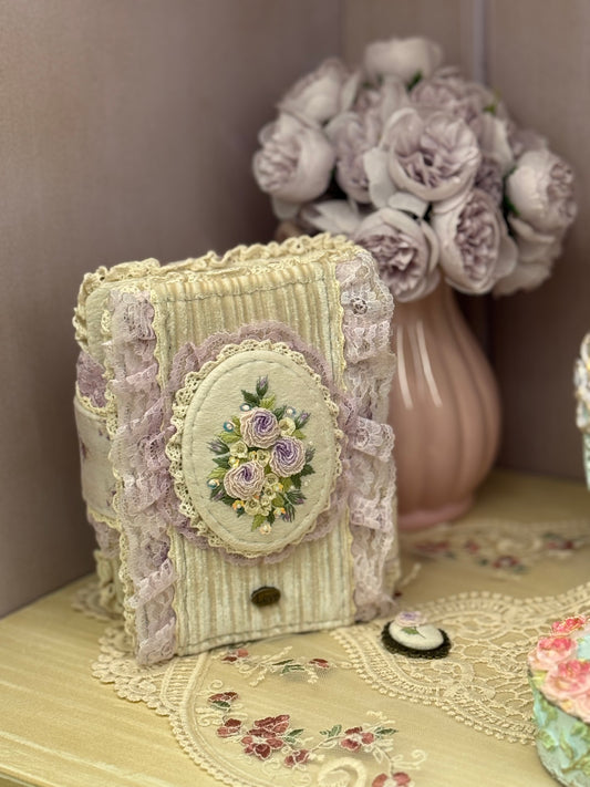 Vintage Fabric Floral Journal