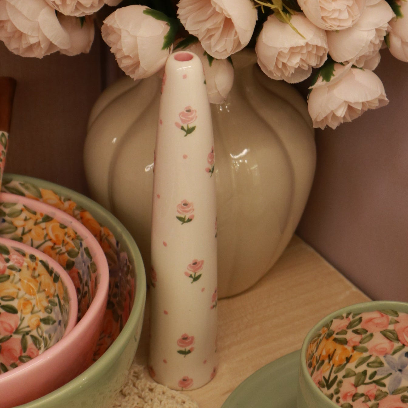 Ceramic Hand painted Candle