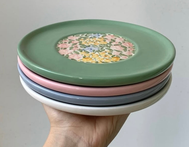 Hand Painted Ceramic Plate
