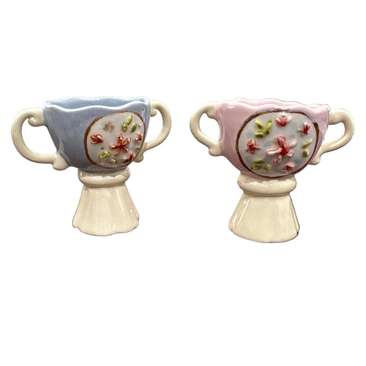 handmade porcelain mini vase 6 cm