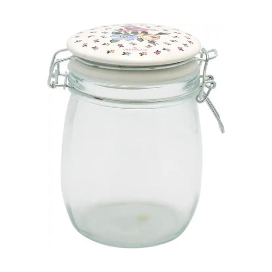 GreenGate Glass Storage Jar Ellie White 0,75 Liter