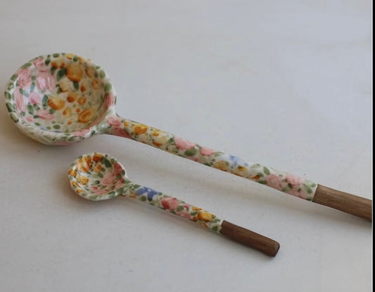 Hand Painted Ceramic Spoon