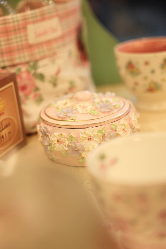 Hand painted vintage Box