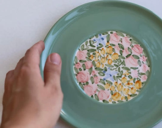 Hand Painted Ceramic Plate