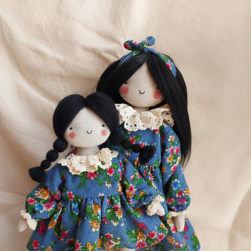 Mother & Daughter Doll Set