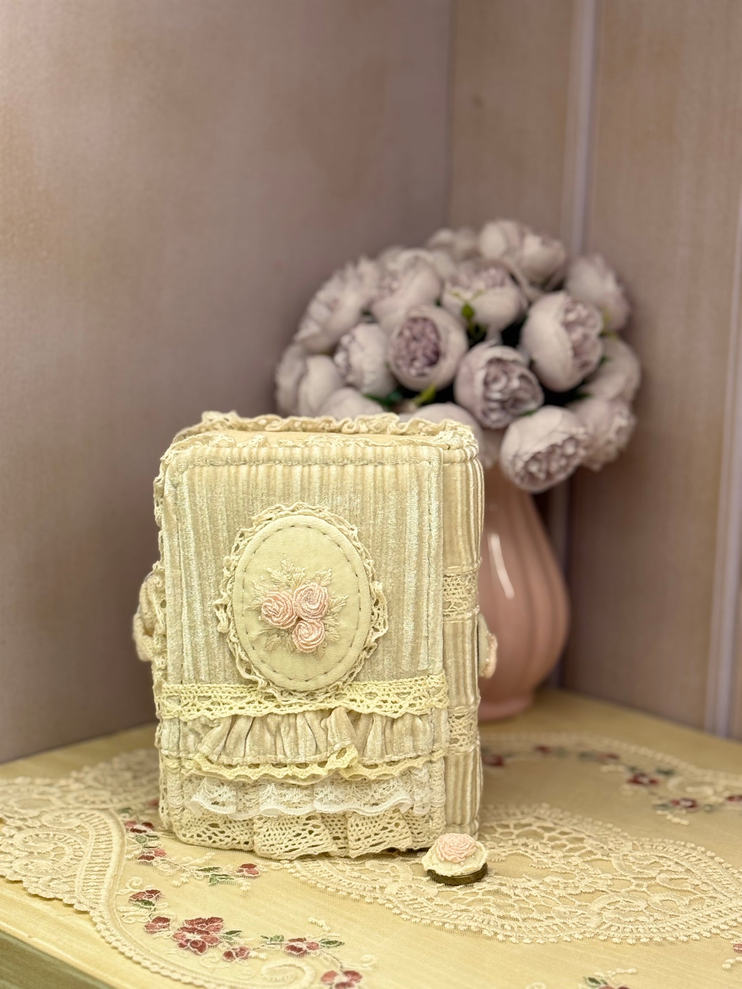 Vintage Fabric Floral Journal