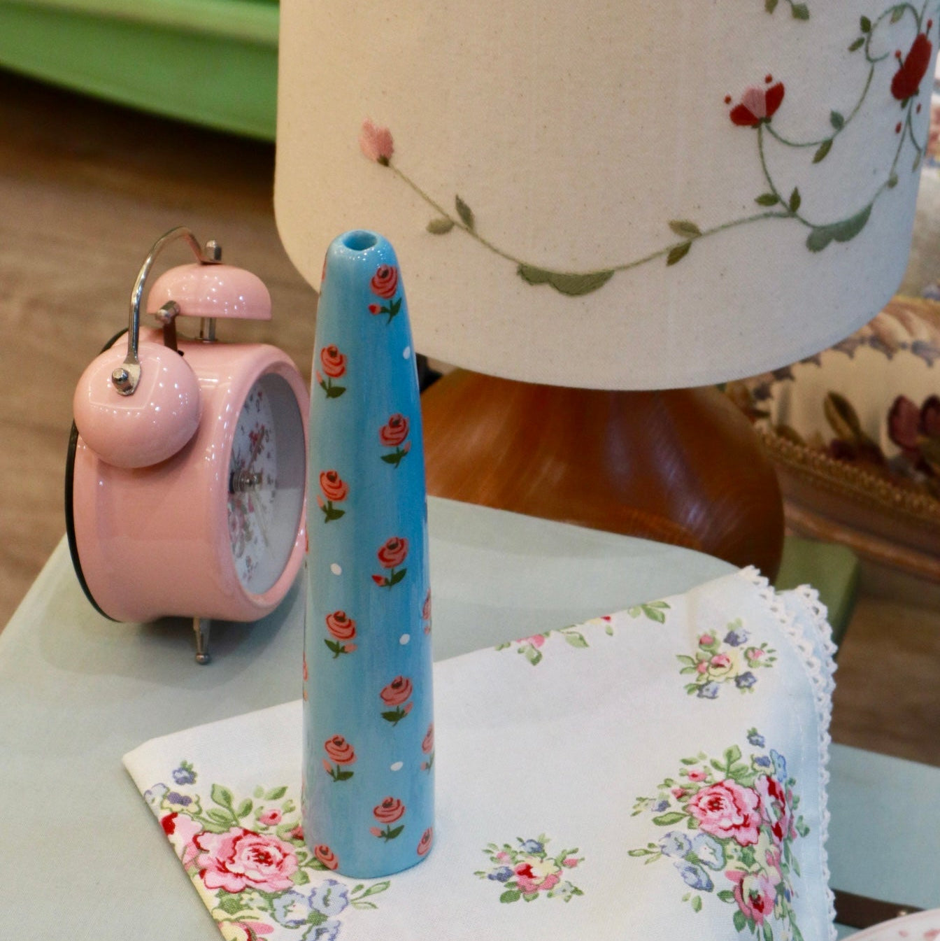 Ceramic Hand painted Candle