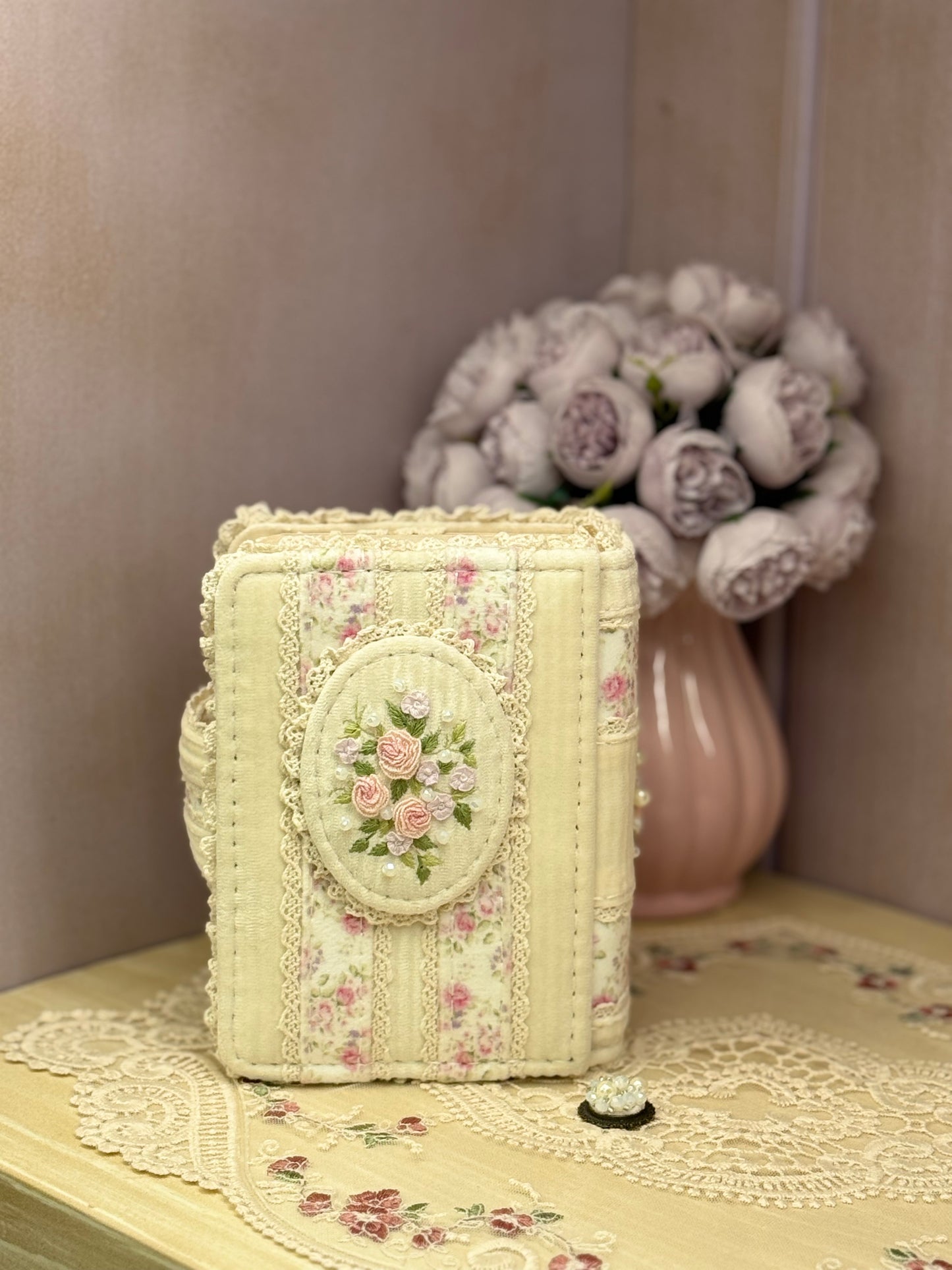 Vintage Fabric Floral Journal