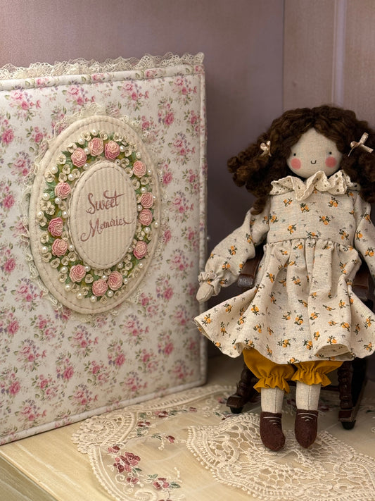 Vintage Fabric Floral Album