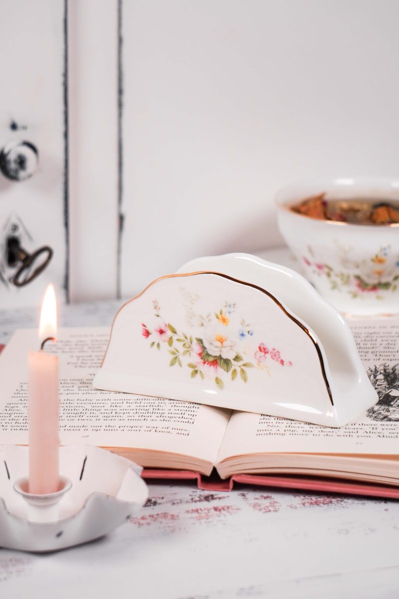 Napkin holder English garden Isabelle Rose