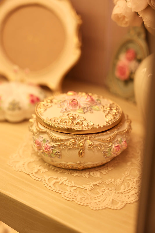 Hand painted vintage Box