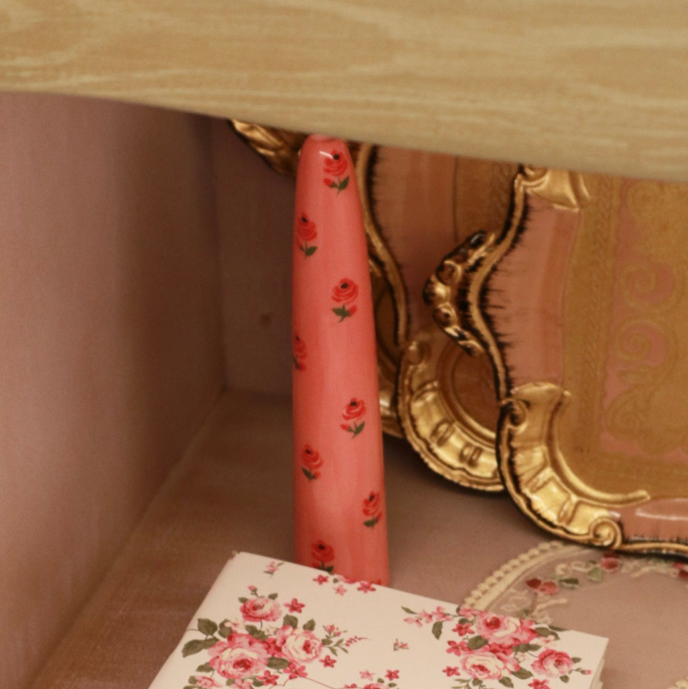 Ceramic Hand painted Candle