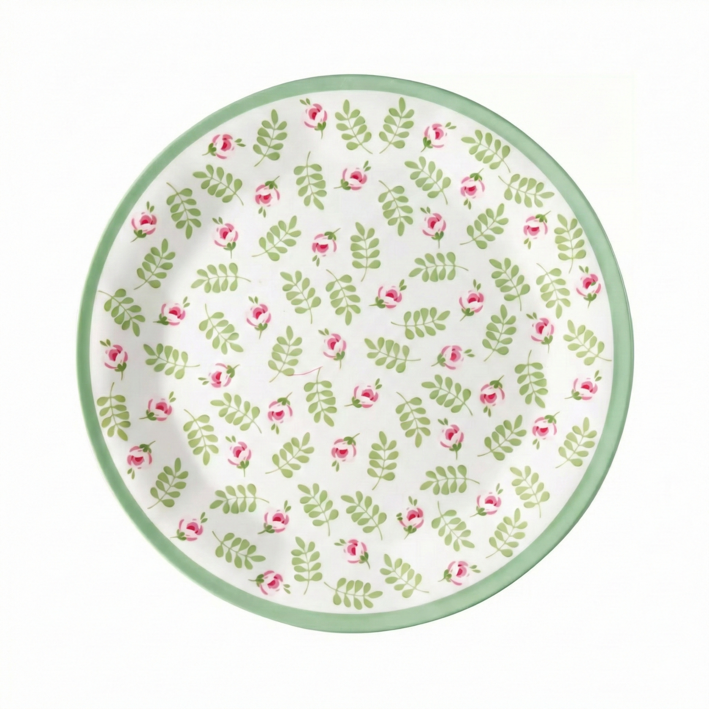 GreenGate Melamine Plate Lily Petit White