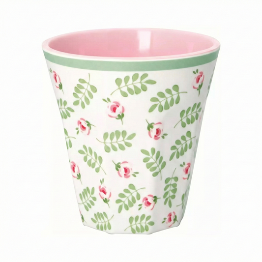 GreenGate Melamine Mug Lily Petit White