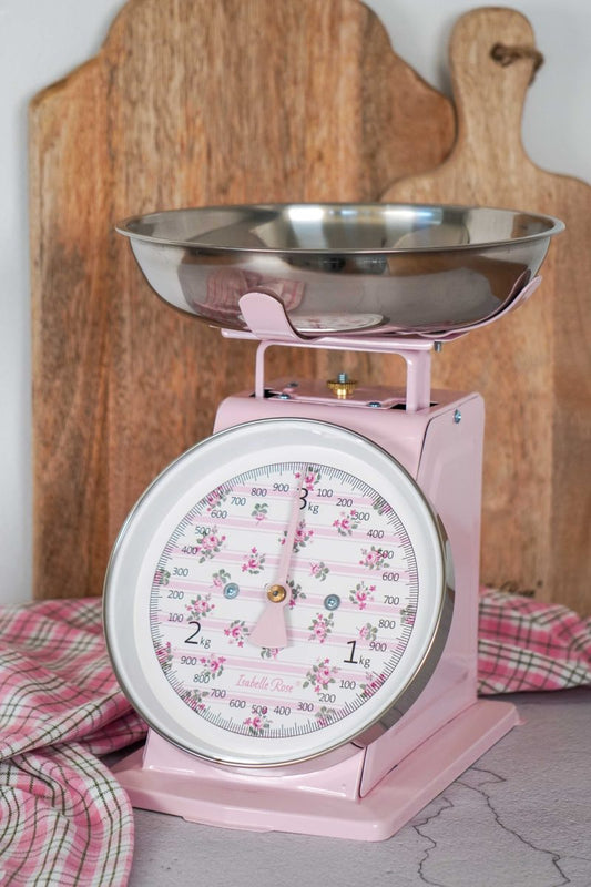RETRO KITCHEN SCALE BELLA STRIPES PINK 3KG