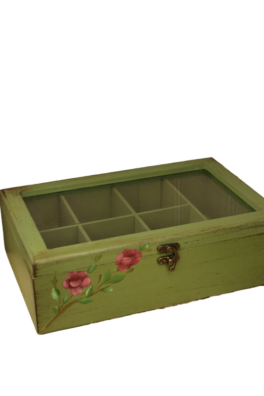 Green tea bag box