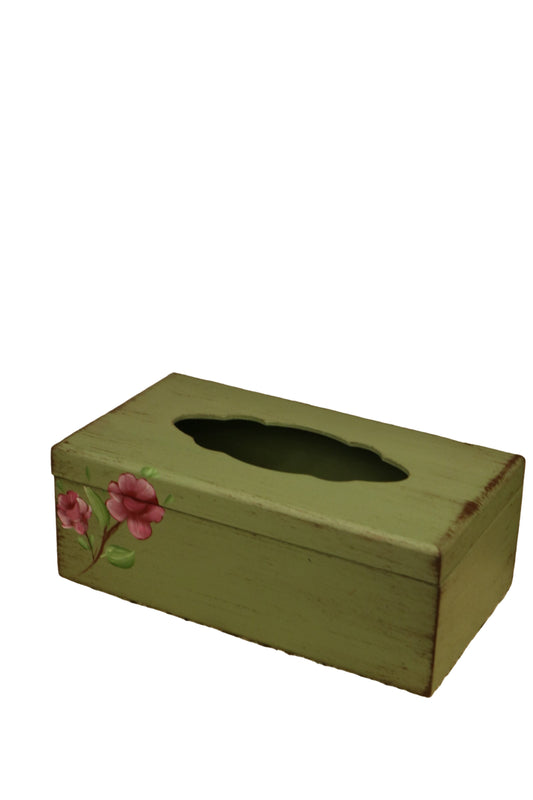 Green tissue box