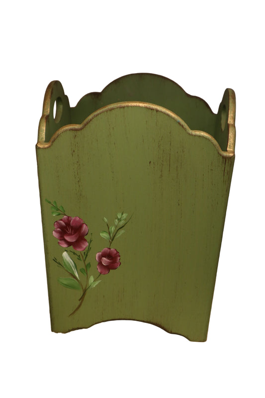 Green trash bin